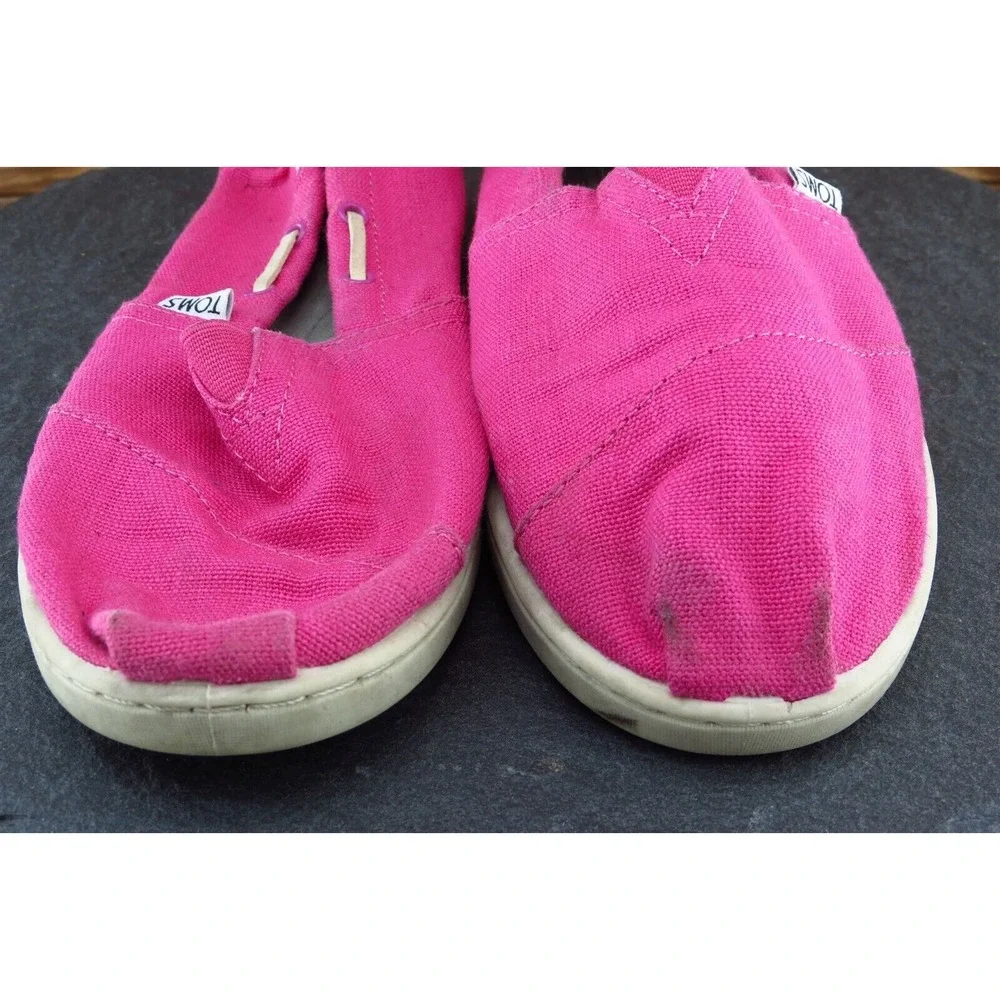 Toms‎ Youth Girls Shoes Size 6 M Pink Flats Fabric